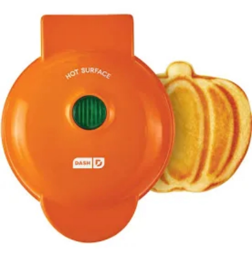 DASH Pumpkin Mini Waffle Maker